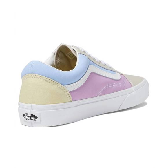 NEW VANS unisex old skool trainers in pastel multi - Picture 4 of 5